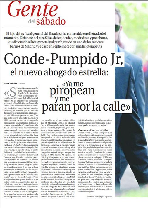 Cándido Conde-Pumpido en Gente del Sábado